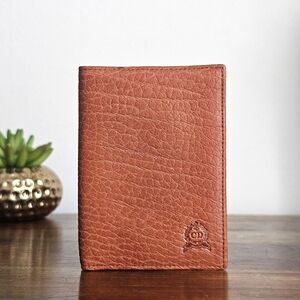 Rare Christian Dior Vintage Pebbled Leather Bifold Wallet Made in Spain CD Logo